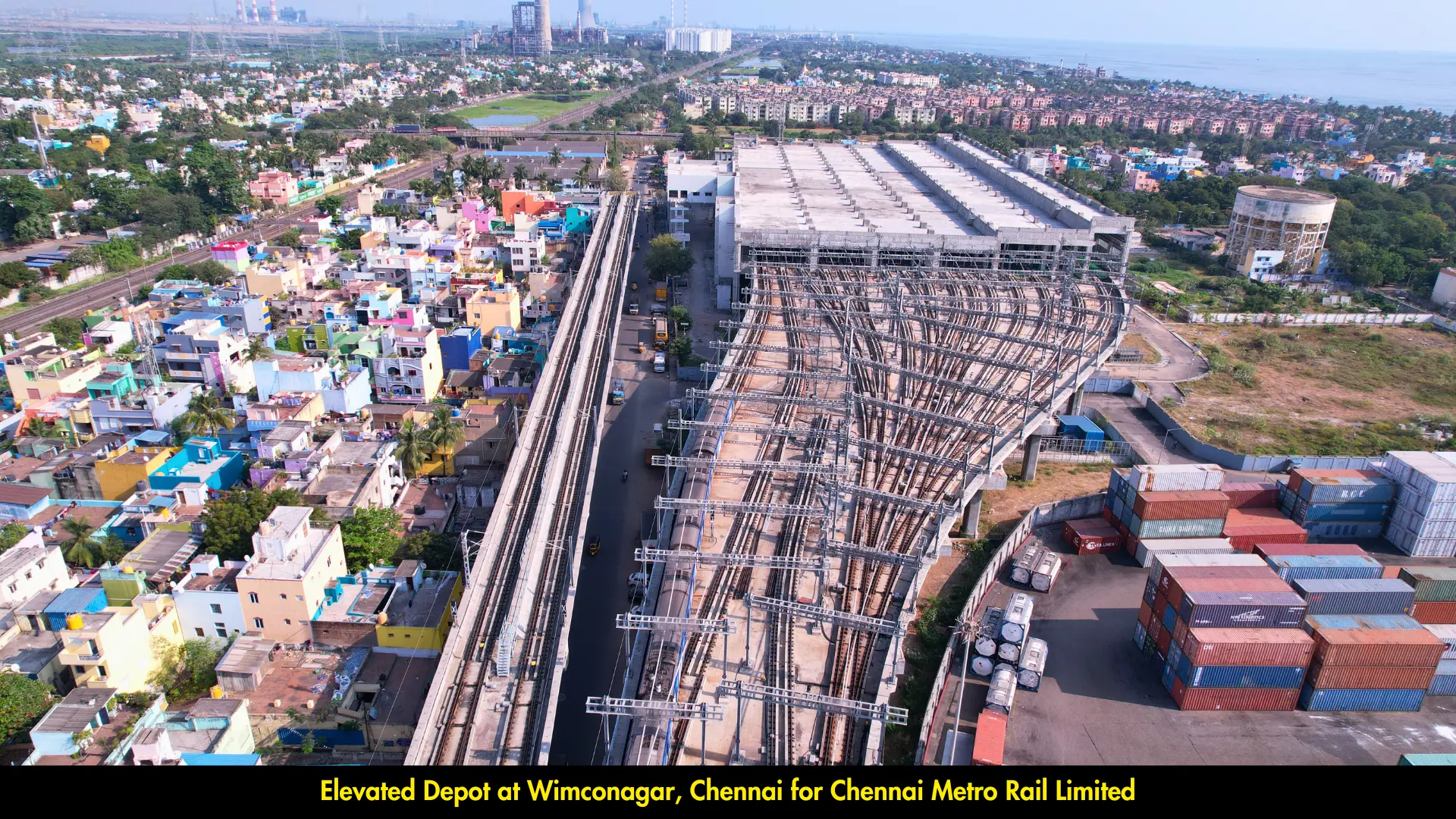 Elevated Depot at Wimconagar, Chennai for Chennai Metro Rail Limited